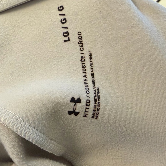 Under Armour Beige Sculpted Stitch Mock Neck Pullover - Picture 5 of 5